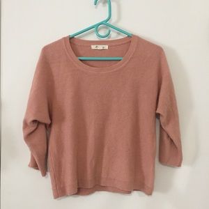 FOREVER 21 salmon colored sweater 100% acrylic